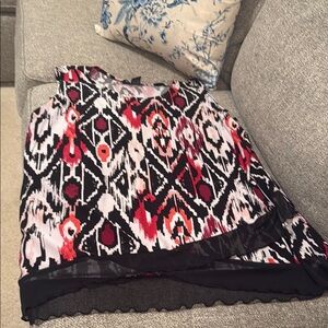 Chic Sleeveless Geometric Print Top
